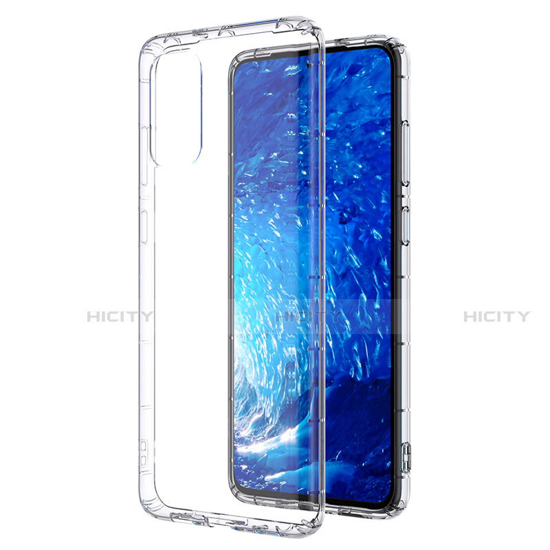 Samsung Galaxy S20 Plus用極薄ソフトケース シリコンケース 耐衝撃 全面保護 クリア透明 T02 サムスン クリア