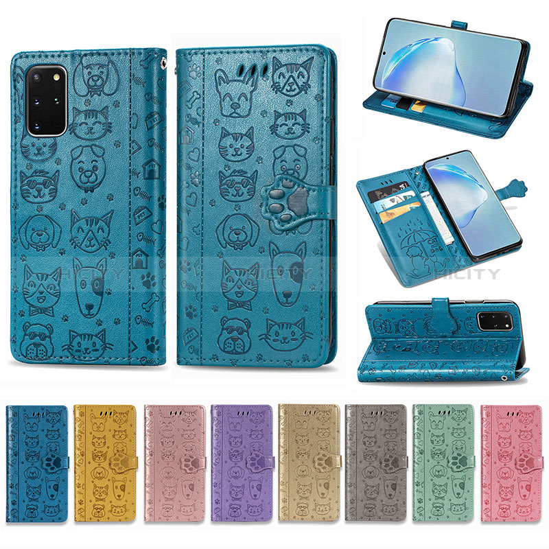 Samsung Galaxy S20 Plus用手帳型 レザーケース スタンド パターン カバー S03D サムスン 