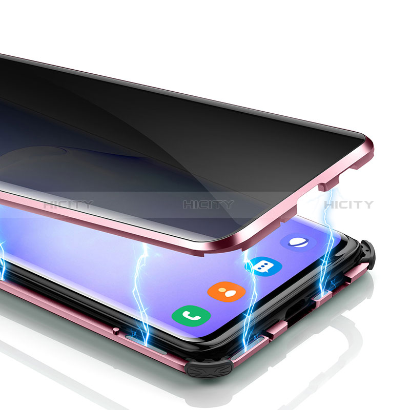 Samsung Galaxy S20 Plus用ケース 高級感 手触り良い アルミメタル 製の金属製 360度 フルカバーバンパー 鏡面 カバー LK4 サムスン 