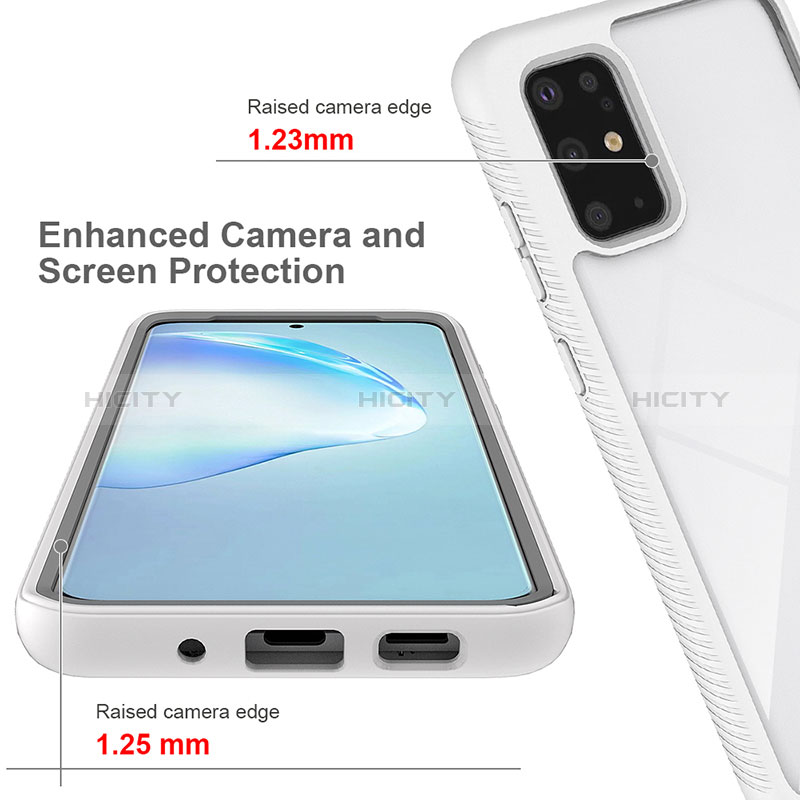 Samsung Galaxy S20 Plus用360度 フルカバー ハイブリットバンパーケース クリア透明 プラスチック カバー ZJ1 サムスン 