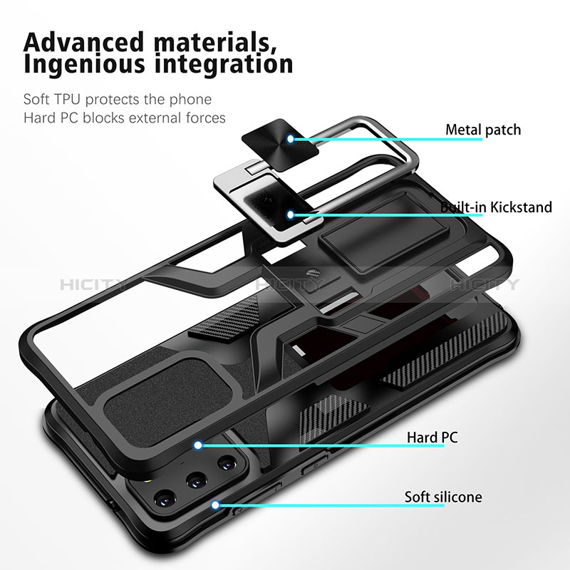 Samsung Galaxy S20 Plus用ハイブリットバンパーケース プラスチック アンド指輪 マグネット式 ZL1 サムスン 