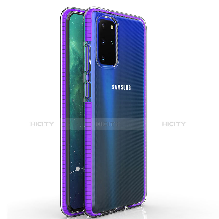 Samsung Galaxy S20 Plus用極薄ソフトケース シリコンケース 耐衝撃 全面保護 クリア透明 H01 サムスン 