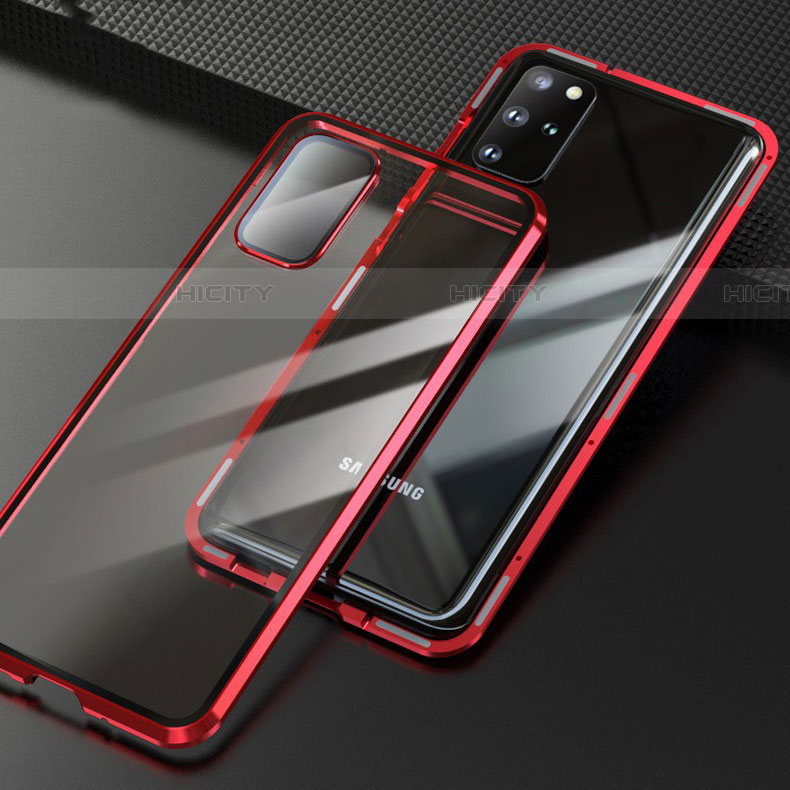 Samsung Galaxy S20 Plus用ケース 高級感 手触り良い アルミメタル 製の金属製 360度 フルカバーバンパー 鏡面 カバー T01 サムスン 