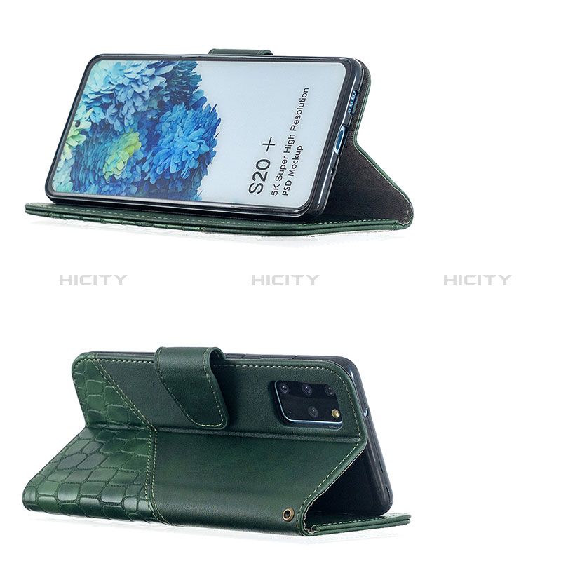 Samsung Galaxy S20 Plus用手帳型 レザーケース スタンド カバー B03F サムスン 