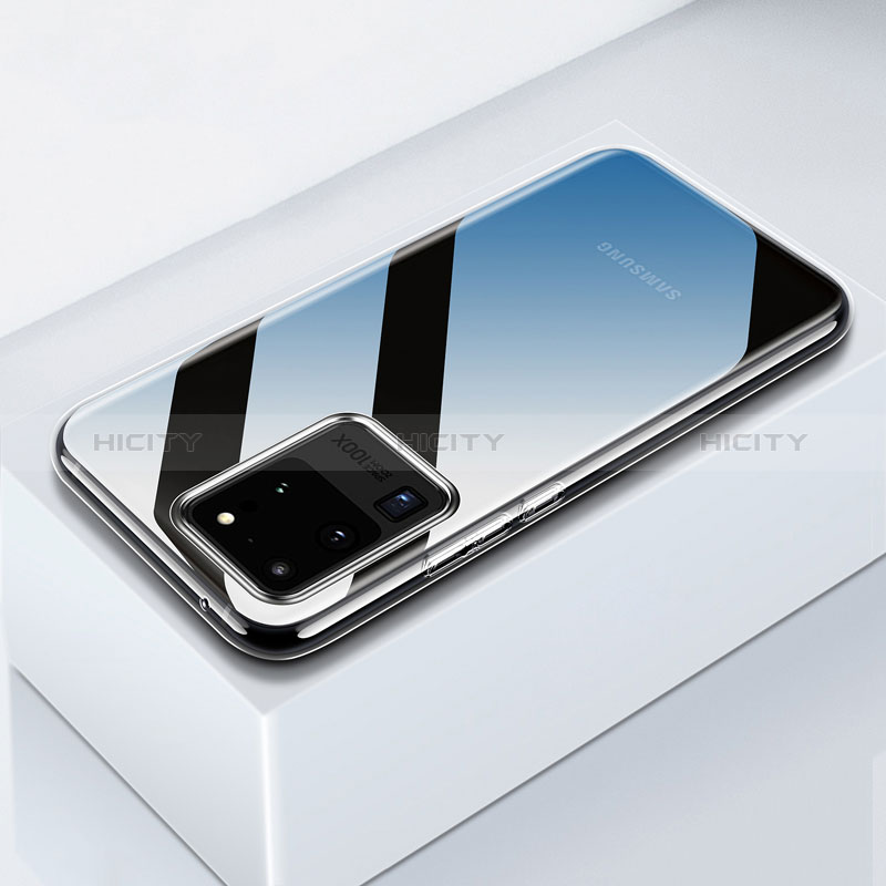 Samsung Galaxy S20 Ultra 5G用極薄ソフトケース シリコンケース 耐衝撃 全面保護 クリア透明 T05 サムスン クリア