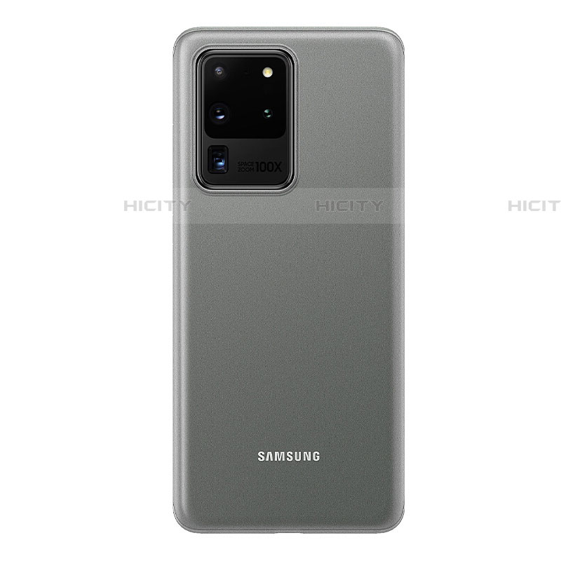 Samsung Galaxy S20 Ultra 5G用極薄ケース クリア透明 プラスチック 質感もマットH01 サムスン ホワイト