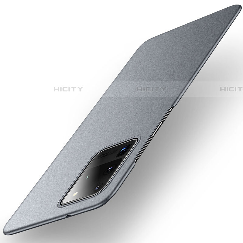 Samsung Galaxy S20 Ultra 5G用ハードケース プラスチック 質感もマット カバー P01 サムスン グレー