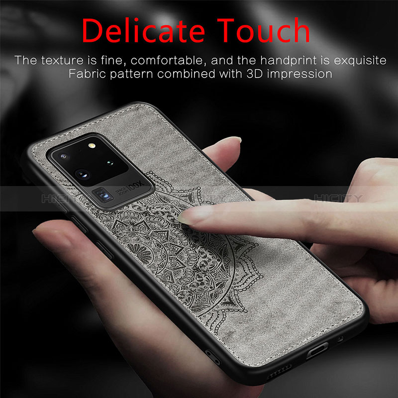 Samsung Galaxy S20 Ultra 5G用極薄ソフトケース シリコンケース 耐衝撃 全面保護 マグネット式 バンパー S04D サムスン 