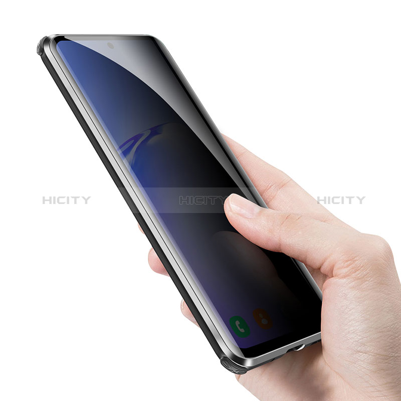 Samsung Galaxy S20 Ultra 5G用ケース 高級感 手触り良い アルミメタル 製の金属製 360度 フルカバーバンパー 鏡面 カバー LK4 サムスン 