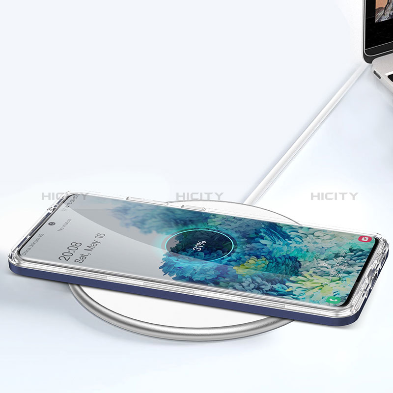 Samsung Galaxy S20 Ultra 5G用ハイブリットバンパーケース クリア透明 プラスチック 鏡面 カバー MQ1 サムスン 