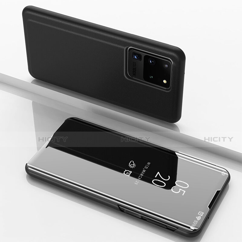 Samsung Galaxy S20 Ultra 5G用手帳型 レザーケース スタンド 鏡面 カバー サムスン 