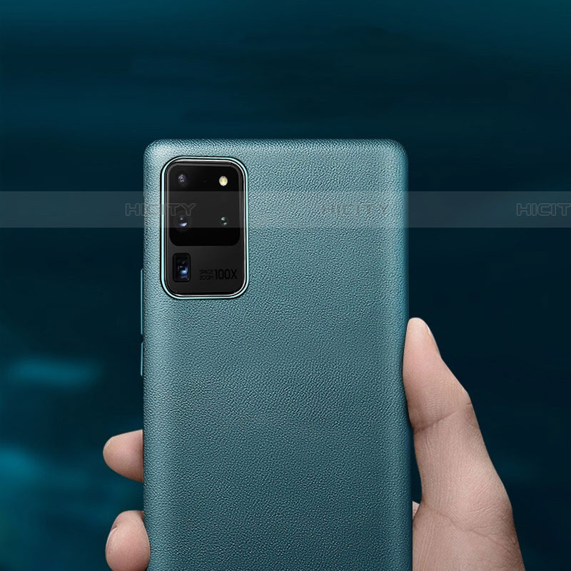Samsung Galaxy S20 Ultra 5G用ケース 高級感 手触り良いレザー柄 R01 サムスン 