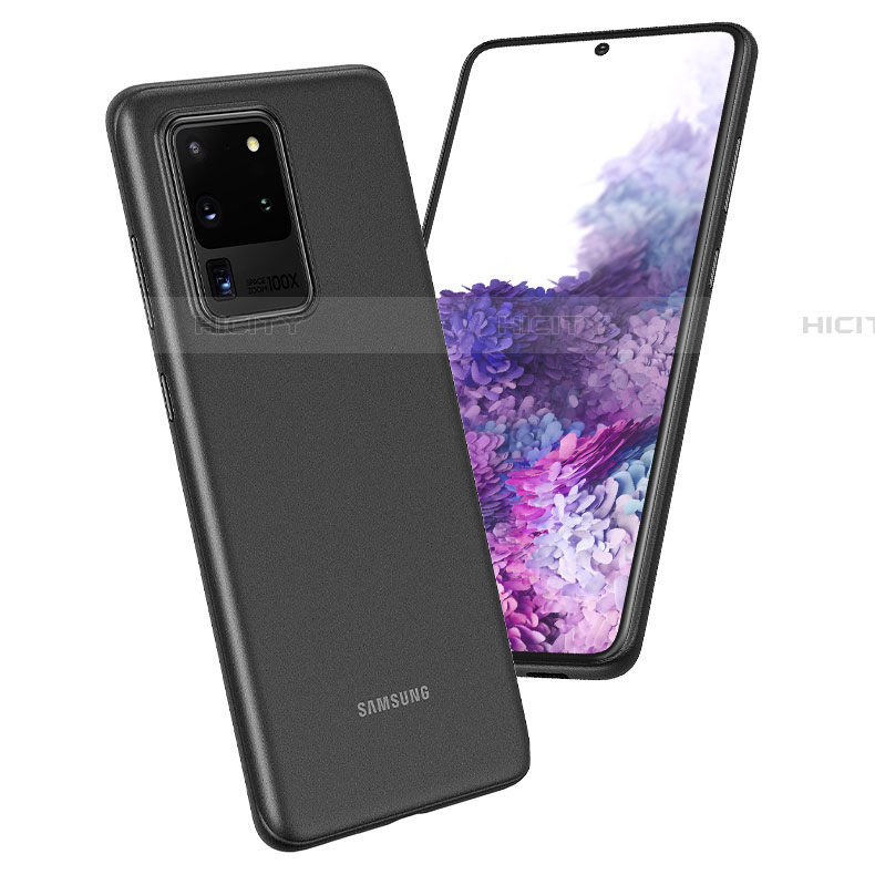 Samsung Galaxy S20 Ultra 5G用極薄ケース クリア透明 プラスチック 質感もマットH01 サムスン 