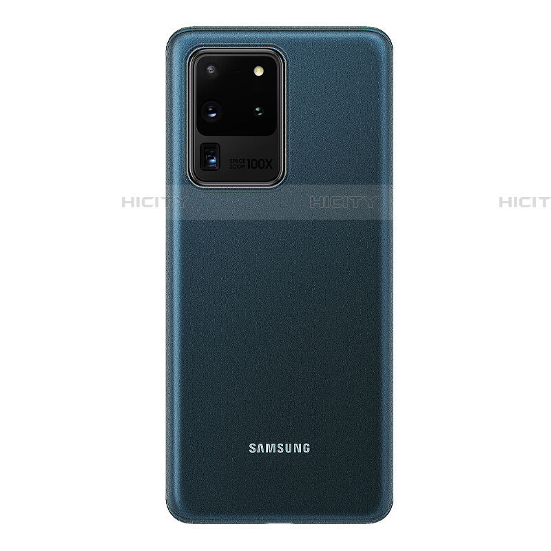 Samsung Galaxy S20 Ultra用極薄ケース クリア透明 プラスチック 質感もマットH01 サムスン ネイビー