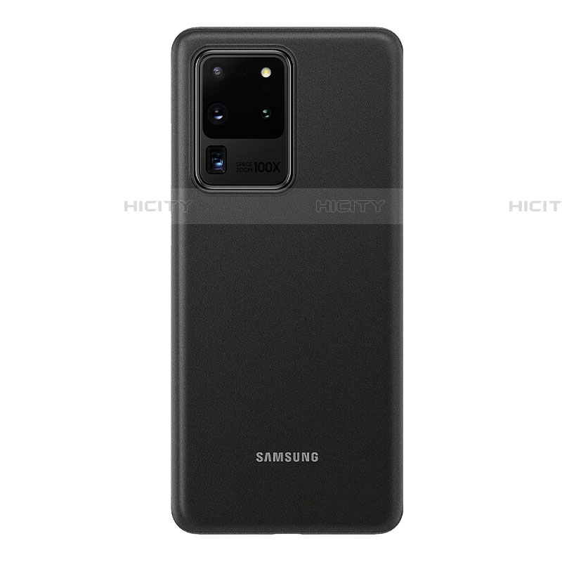 Samsung Galaxy S20 Ultra用極薄ケース クリア透明 プラスチック 質感もマットH01 サムスン グレー