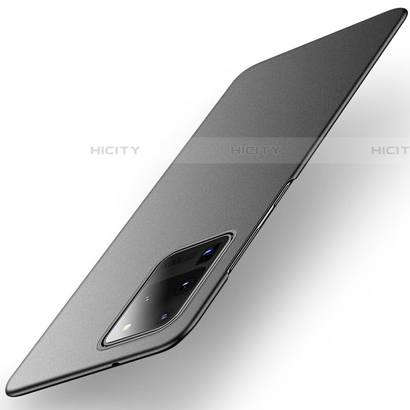 Samsung Galaxy S20 Ultra用ハードケース プラスチック 質感もマット カバー P01 サムスン ブラック