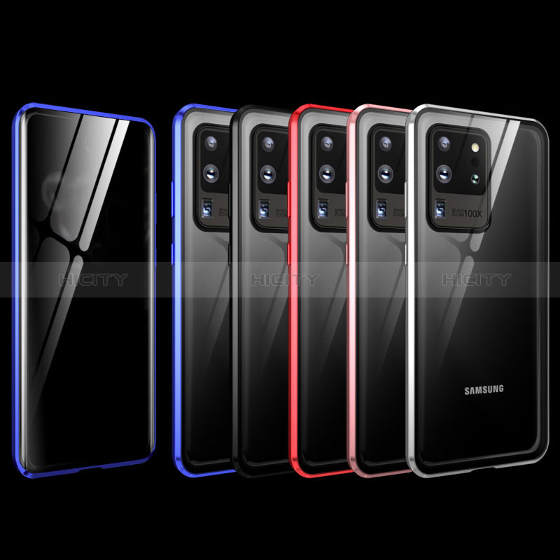 Samsung Galaxy S20 Ultra用ケース 高級感 手触り良い アルミメタル 製の金属製 360度 フルカバーバンパー 鏡面 カバー LK2 サムスン 