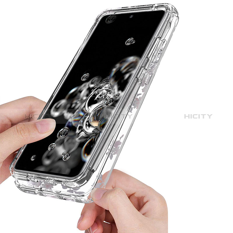 Samsung Galaxy S20 Ultra用前面と背面 360度 フルカバー 極薄ソフトケース シリコンケース 耐衝撃 全面保護 バンパー 透明 サムスン 