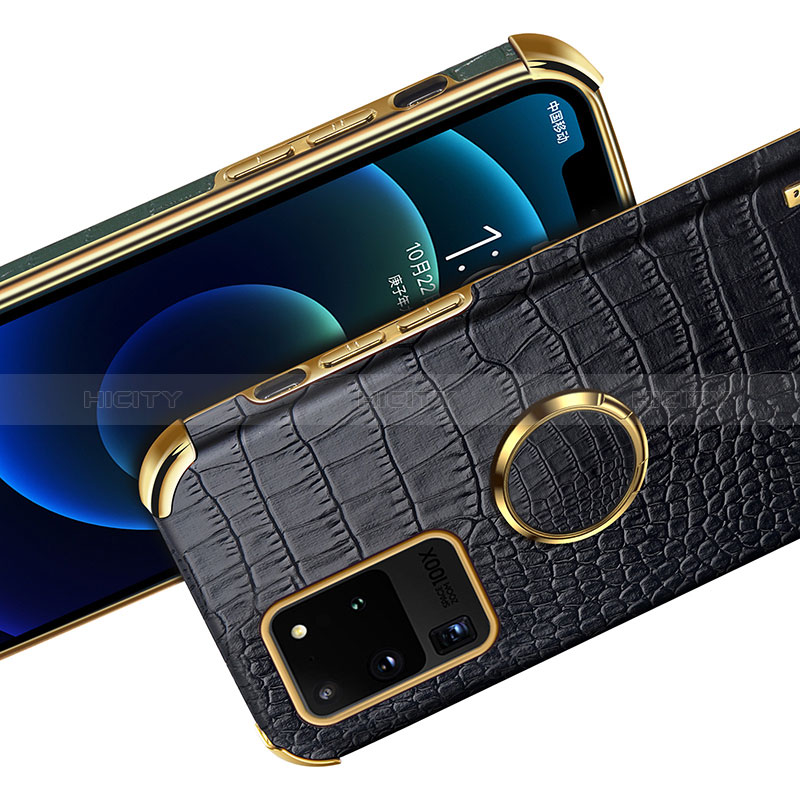 Samsung Galaxy S20 Ultra用ケース 高級感 手触り良いレザー柄 XD1 サムスン 