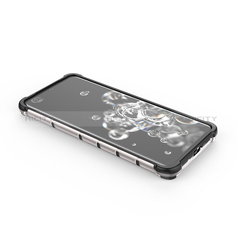 Samsung Galaxy S20 Ultra用360度 フルカバー ハイブリットバンパーケース クリア透明 プラスチック カバー AM1 サムスン 