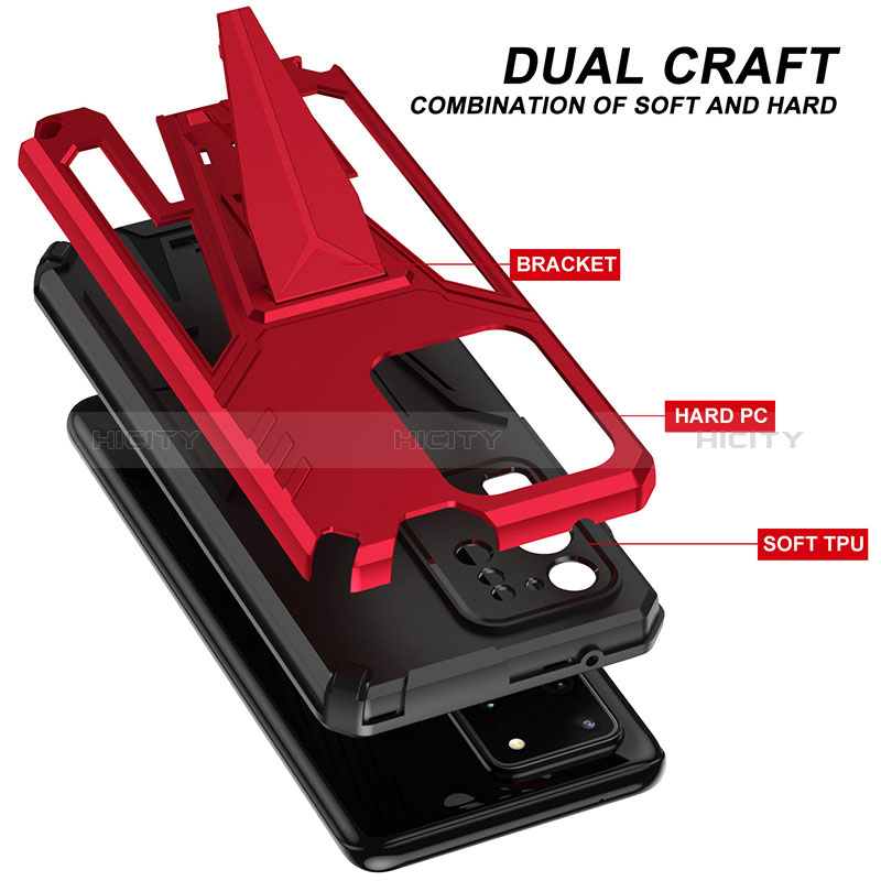 Samsung Galaxy S20 Ultra用ハイブリットバンパーケース スタンド プラスチック 兼シリコーン カバー MQ1 サムスン 