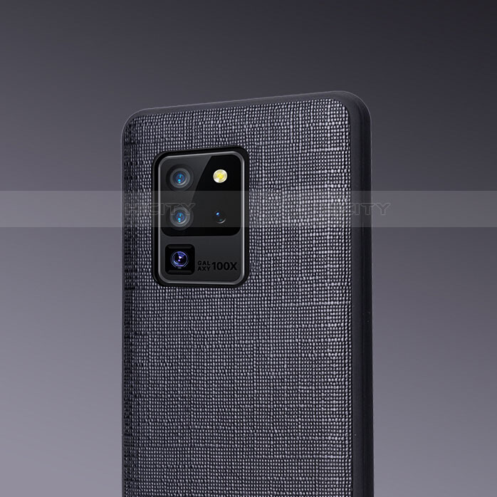 Samsung Galaxy S20 Ultra用ケース 高級感 手触り良いレザー柄 R03 サムスン 