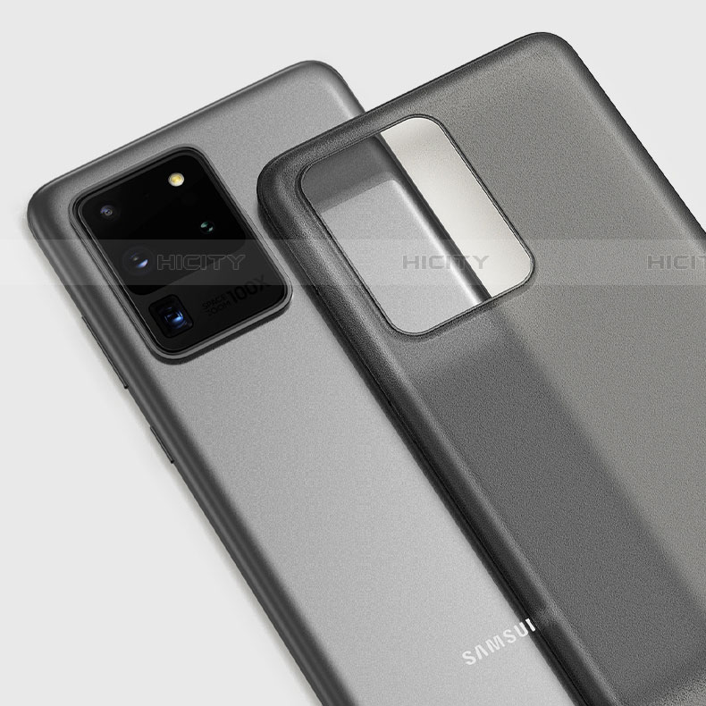 Samsung Galaxy S20 Ultra用極薄ケース クリア透明 プラスチック 質感もマットH01 サムスン 