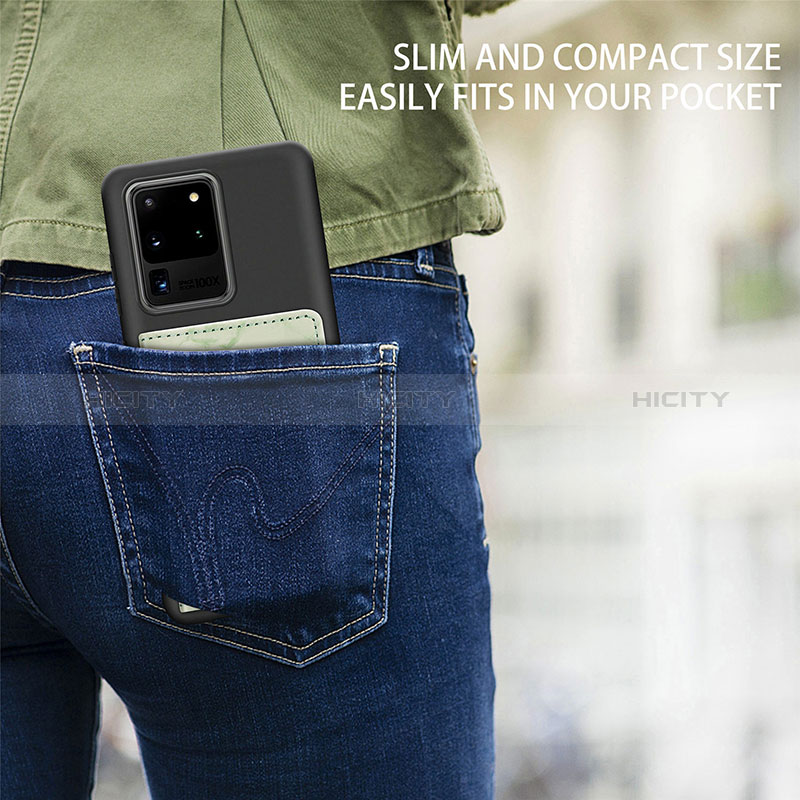 Samsung Galaxy S20 Ultra用極薄ソフトケース シリコンケース 耐衝撃 全面保護 マグネット式 バンパー S09D サムスン 