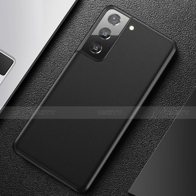 Samsung Galaxy S21 5G用極薄ケース クリア透明 プラスチック 質感もマットU01 サムスン ブラック