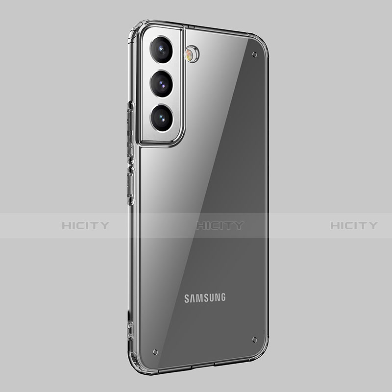 Samsung Galaxy S21 5G用極薄ソフトケース シリコンケース 耐衝撃 全面保護 クリア透明 A01 サムスン クリア