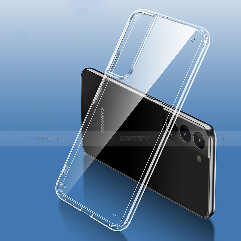 Samsung Galaxy S21 5G用極薄ソフトケース シリコンケース 耐衝撃 全面保護 クリア透明 S03 サムスン クリア