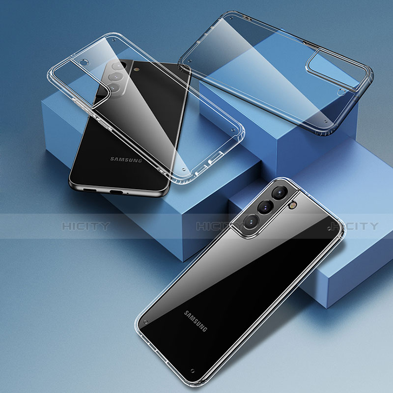Samsung Galaxy S21 5G用極薄ソフトケース シリコンケース 耐衝撃 全面保護 クリア透明 S03 サムスン クリア