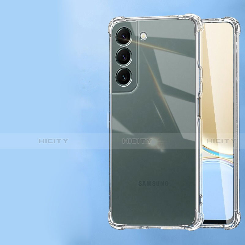 Samsung Galaxy S21 5G用極薄ソフトケース シリコンケース 耐衝撃 全面保護 クリア透明 T09 サムスン クリア