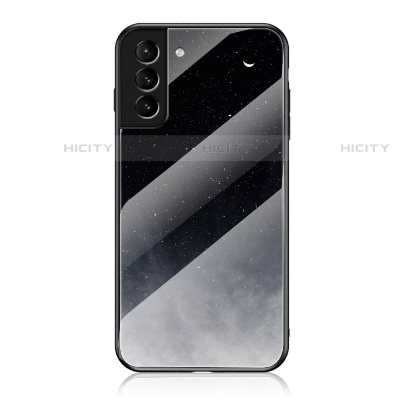 Samsung Galaxy S21 5G用ハイブリットバンパーケース プラスチック 星空 鏡面 カバー サムスン ブラック