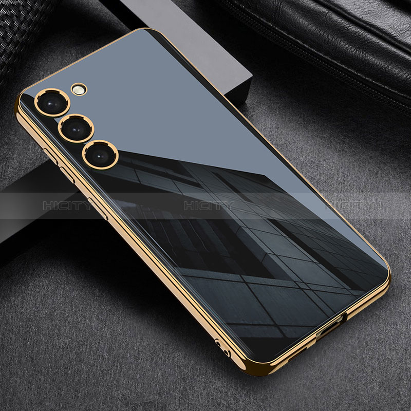Samsung Galaxy S21 5G用極薄ソフトケース シリコンケース 耐衝撃 全面保護 AC1 サムスン ブラック
