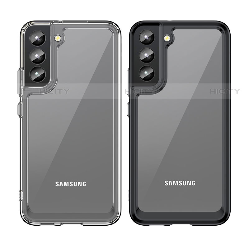 Samsung Galaxy S21 5G用ハイブリットバンパーケース 透明 プラスチック カバー M03 サムスン 