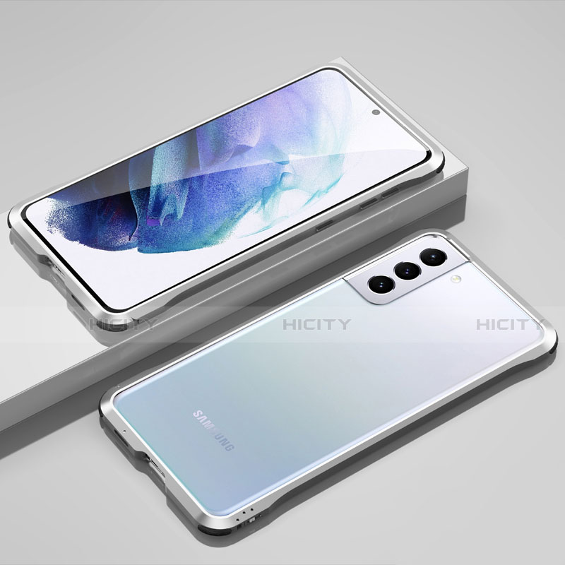 Samsung Galaxy S21 5G用ケース 高級感 手触り良い アルミメタル 製の金属製 バンパー カバー サムスン 