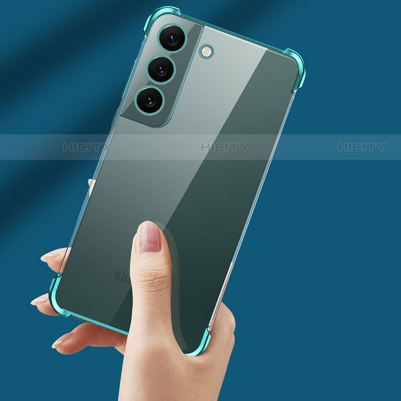 Samsung Galaxy S21 5G用極薄ソフトケース シリコンケース 耐衝撃 全面保護 クリア透明 H05 サムスン 