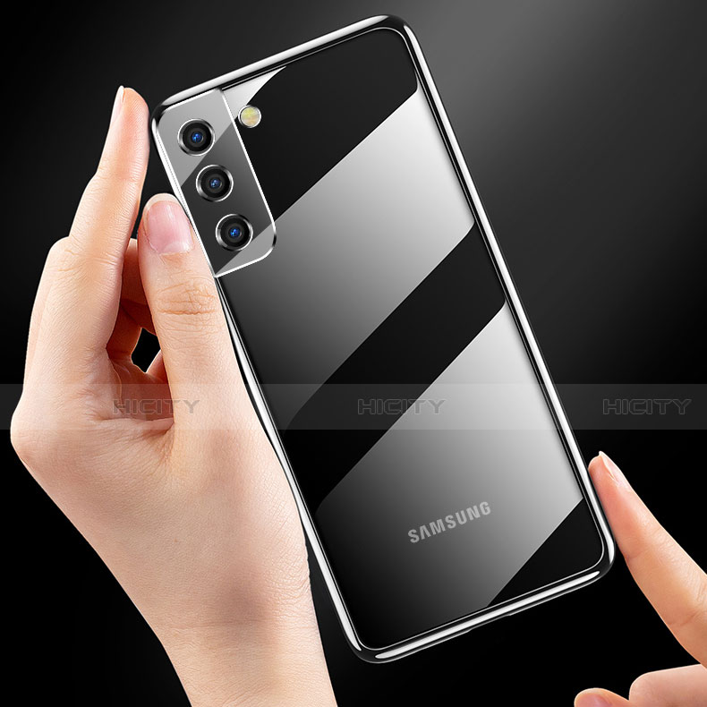 Samsung Galaxy S21 5G用極薄ソフトケース シリコンケース 耐衝撃 全面保護 透明 カバー サムスン 