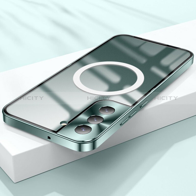 Samsung Galaxy S21 5G用ケース 高級感 手触り良い メタル兼プラスチック バンパー Mag-Safe 磁気 Magnetic サムスン 
