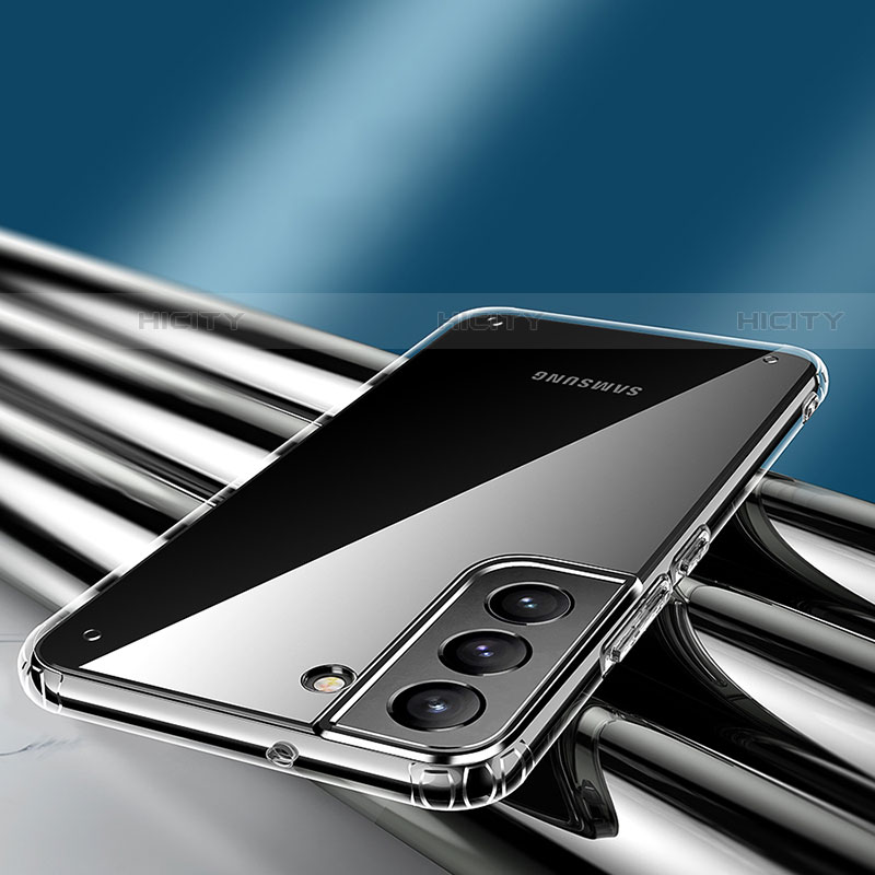 Samsung Galaxy S21 5G用極薄ソフトケース シリコンケース 耐衝撃 全面保護 クリア透明 H11 サムスン 