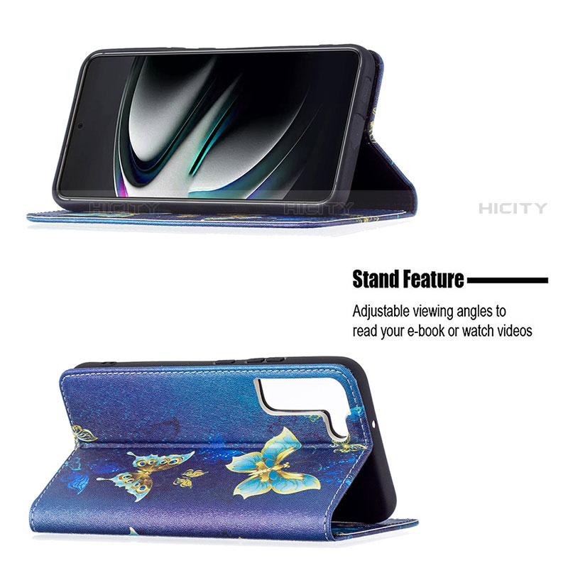 Samsung Galaxy S21 5G用手帳型 レザーケース スタンド パターン カバー B03F サムスン 