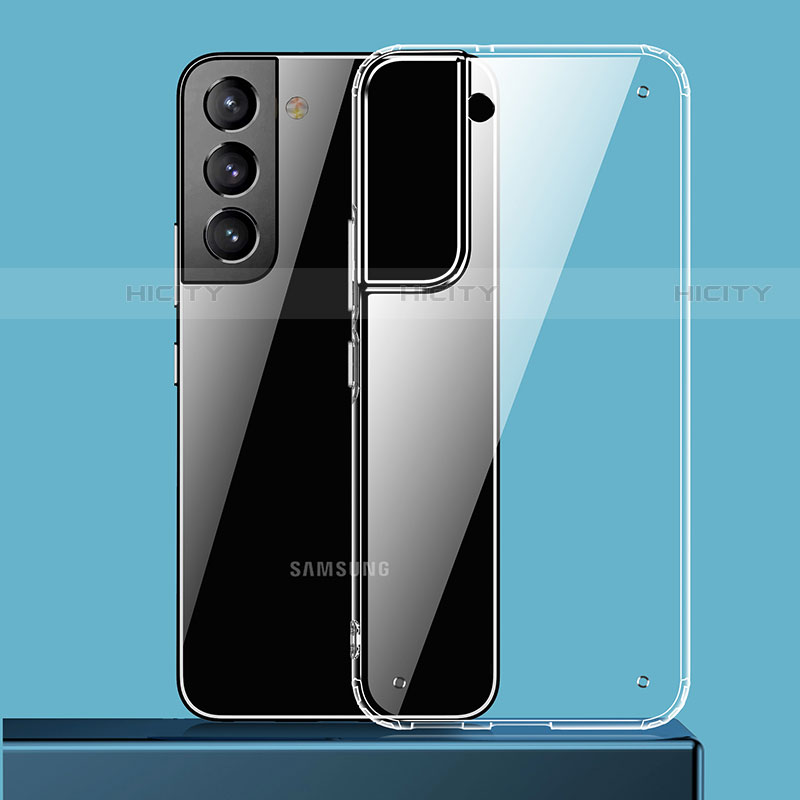 Samsung Galaxy S21 FE 5G用極薄ソフトケース シリコンケース 耐衝撃 全面保護 クリア透明 T02 サムスン クリア