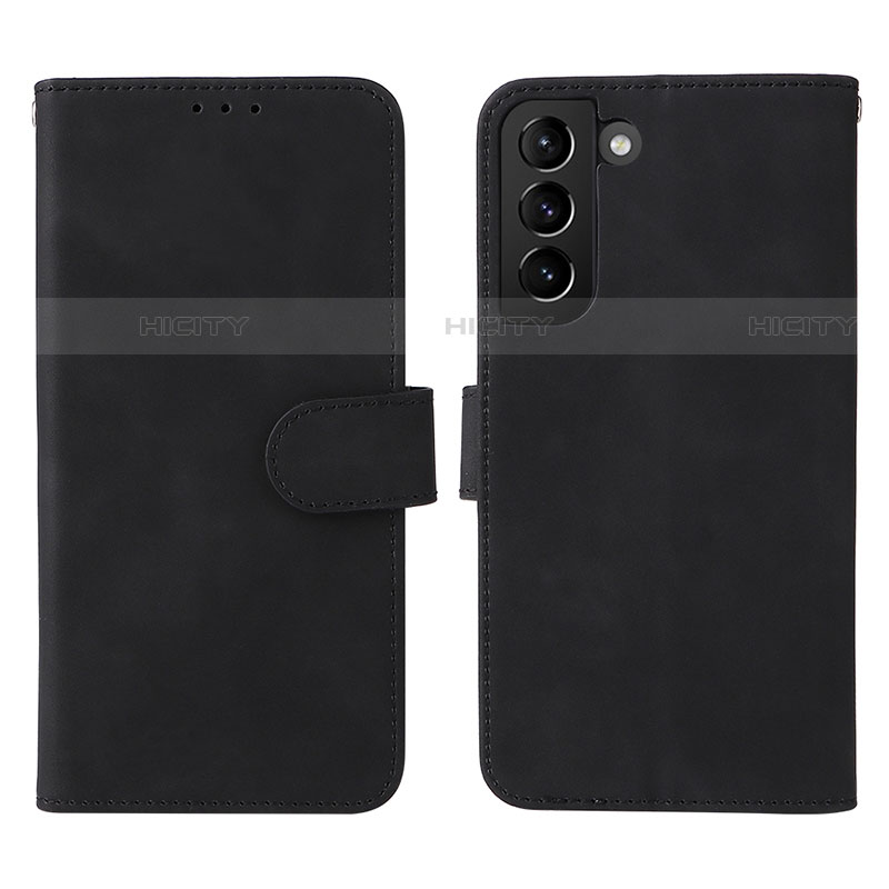 Samsung Galaxy S21 FE 5G用手帳型 レザーケース スタンド カバー L01Z サムスン ブラック