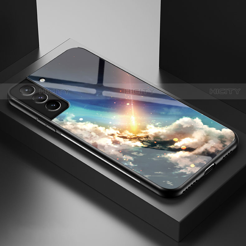Samsung Galaxy S21 FE 5G用ハイブリットバンパーケース プラスチック 星空 鏡面 カバー S01 サムスン 