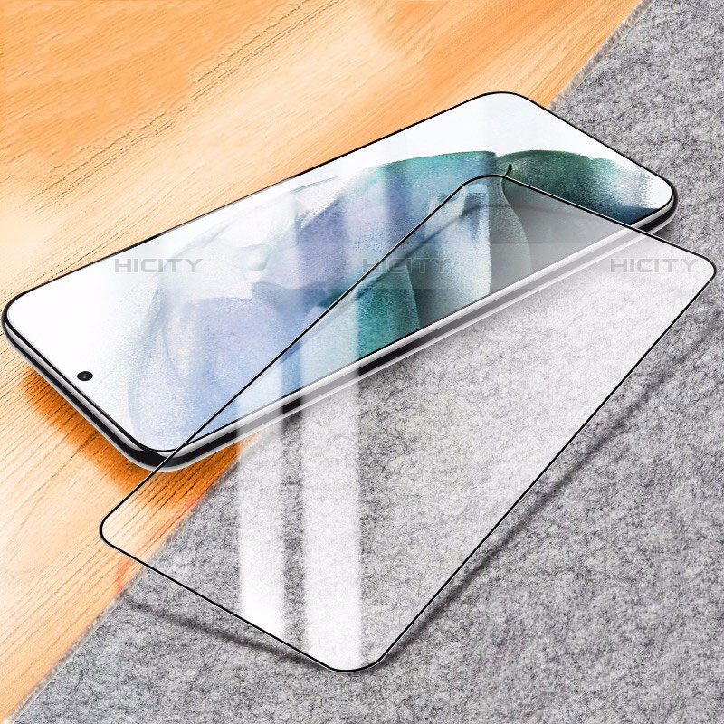 Samsung Galaxy S21 FE 5G用強化ガラス フル液晶保護フィルム F04 サムスン ブラック