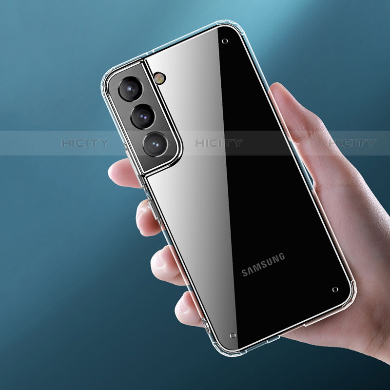 Samsung Galaxy S21 Plus 5G用極薄ソフトケース シリコンケース 耐衝撃 全面保護 クリア透明 S03 サムスン クリア