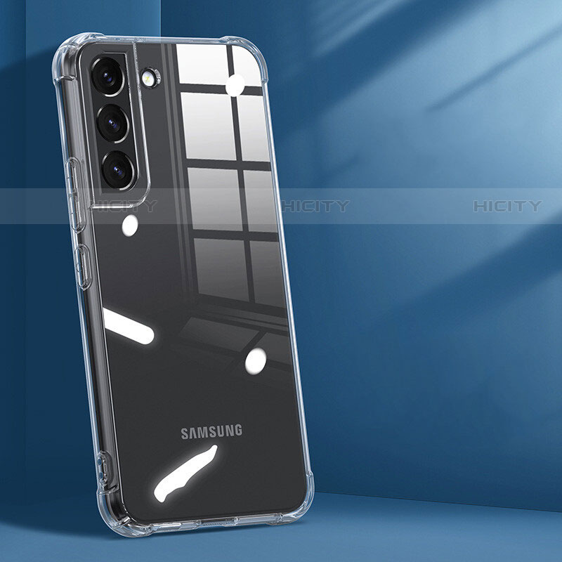Samsung Galaxy S21 Plus 5G用極薄ソフトケース シリコンケース 耐衝撃 全面保護 クリア透明 T15 サムスン クリア