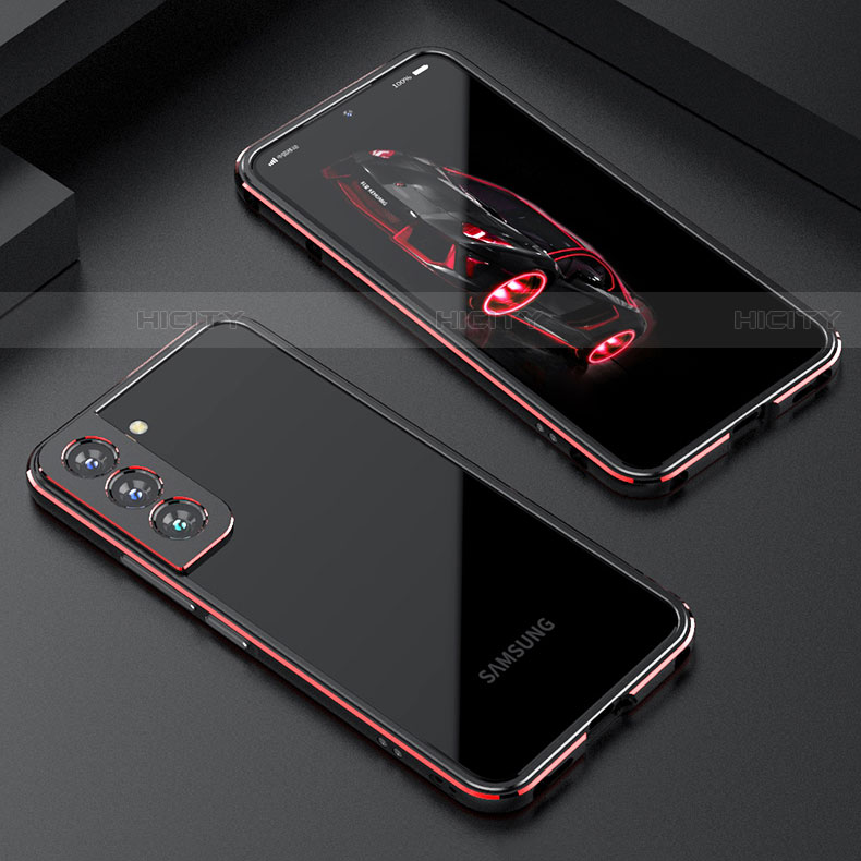 Samsung Galaxy S21 Plus 5G用ケース 高級感 手触り良い アルミメタル 製の金属製 バンパー カバー A02 サムスン 
