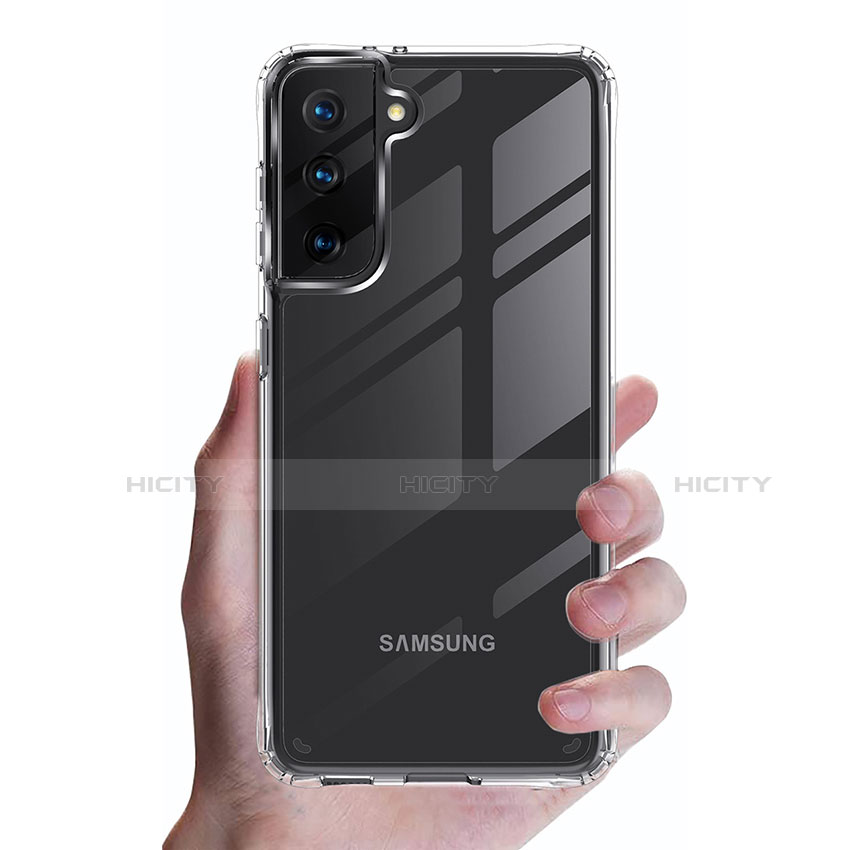 Samsung Galaxy S21 Plus 5G用極薄ソフトケース シリコンケース 耐衝撃 全面保護 透明 T02 サムスン 